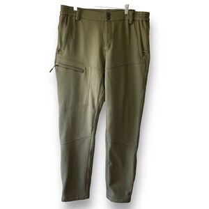 FFNIU Softshell Snow Pants, Olive Green, 34x32